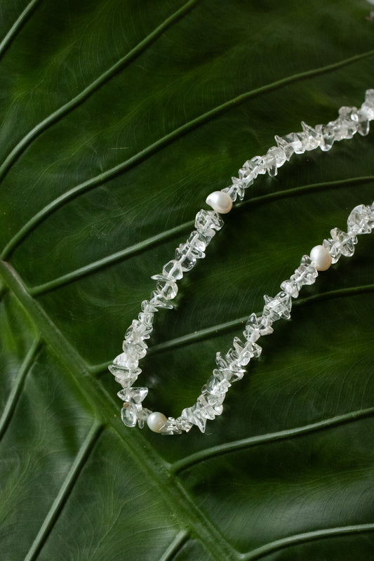 NECKLACE PEARL CRYSTAL