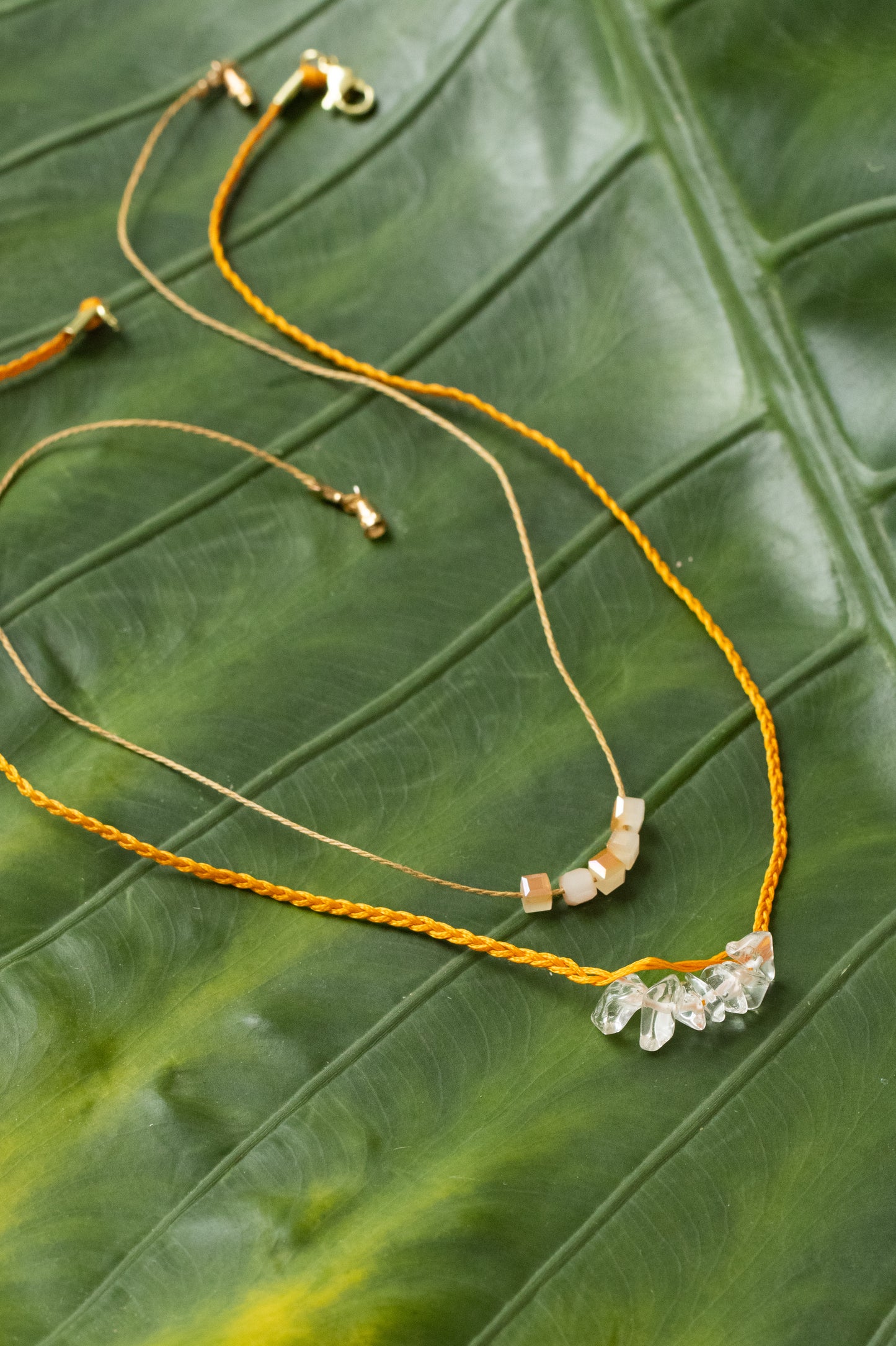 NECKLACE CRYSTAL ORANGE